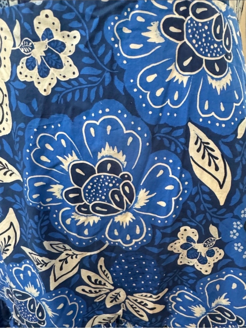 FARM Rio Blue and White Floral Maxi Dress - Picture 5 of 6